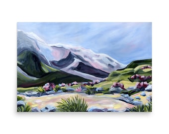 Peaks - giclée art print - New Zealand landscape print