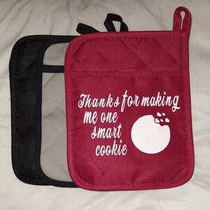 Potholders with pockets| Teacher  Gift| Parent Gift| Mentor Gift| Grandparent Gift