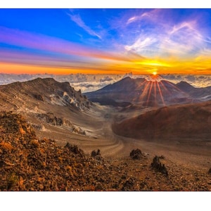 Beautiful Maui Sunrise Fine Art Print titled &quot;Haleakala&quot; on 5&quot;x7&quot;, 8&quot;x10&quot;, or 11&quot;x14&quot; White or Black Mat