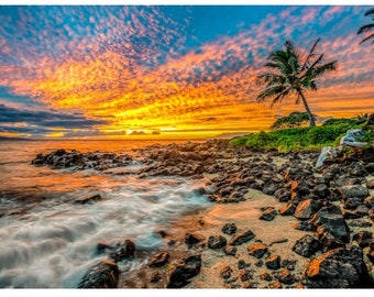 Maui Sunset Photo Print on Aluminum or Canvas from the Grand Wailea in Hawaii