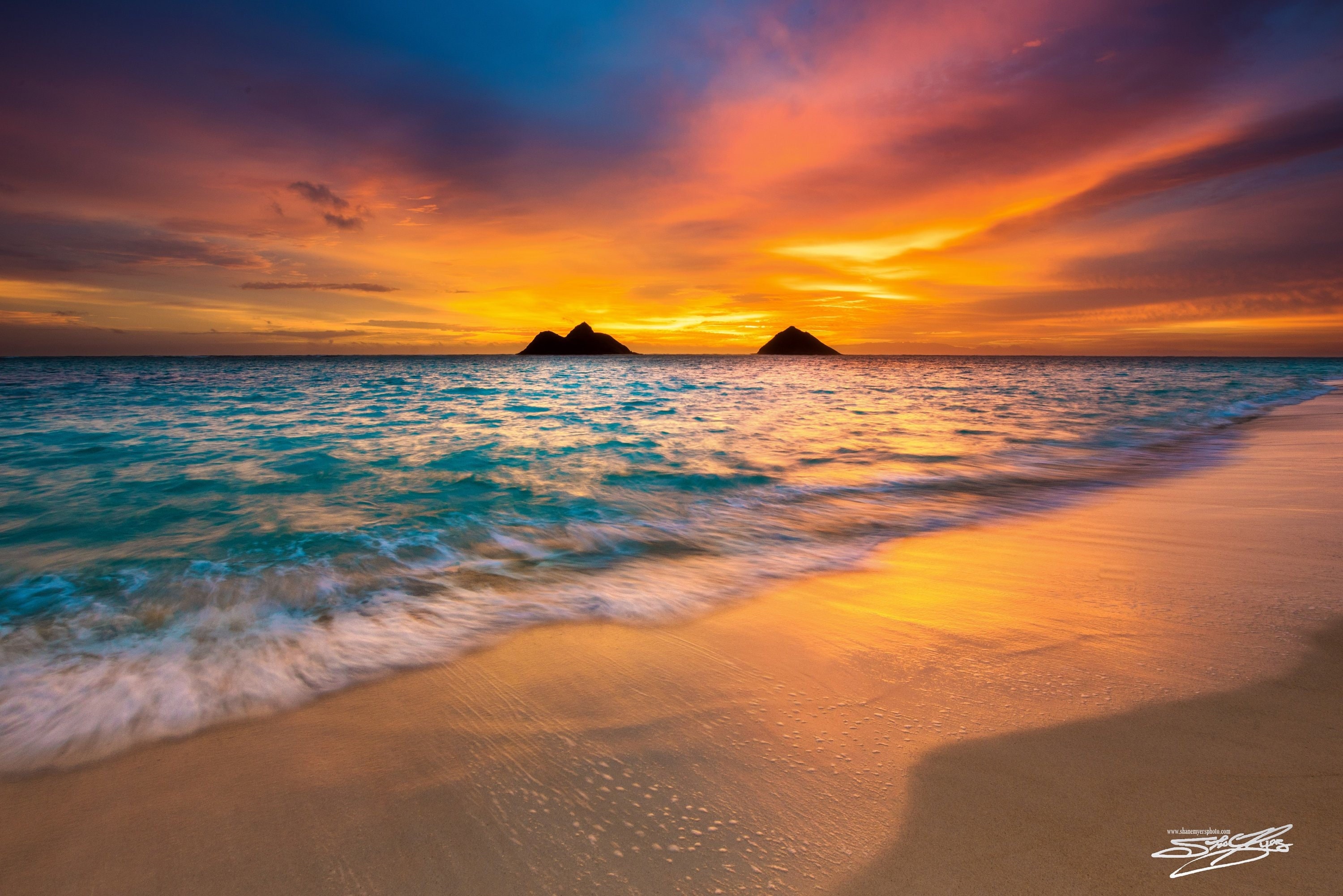 Hawaii Beach Sunrise at Lanikai Beach in Kailua Photo Print on - Etsy Sweden