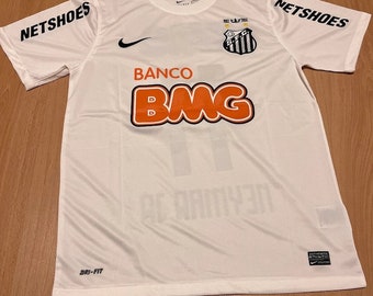 Neymar JR 11 Santos FC Home Retro Jersey 2011-2012, camiseta de fútbol inspirada en Neymar JR, camiseta de fútbol Neymar, kit de fútbol vintage Neymar1