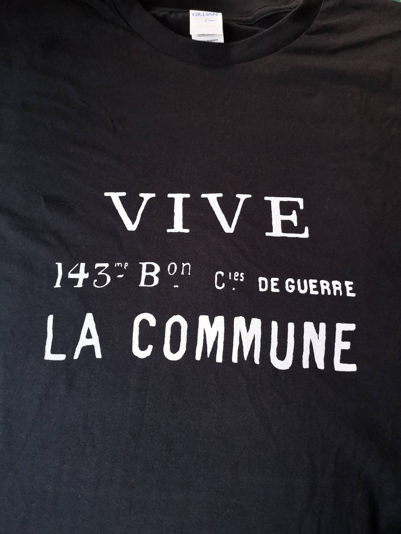 VIVE LA COMMUNE flag t-shirt Paris Commune - Etsy 日本
