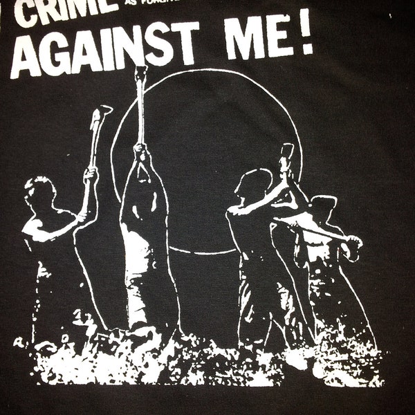 AGAINST ME Crime tshirt punk / folk-punk band