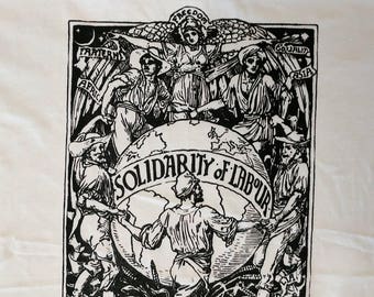 Solidarity of Labour t-shirt (Walter Crane)