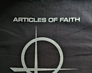 MDIM Articles Of Faith T-Shirt Punk Hardcore Americano - Logo Band - Cotone, Taglia XS, Nero