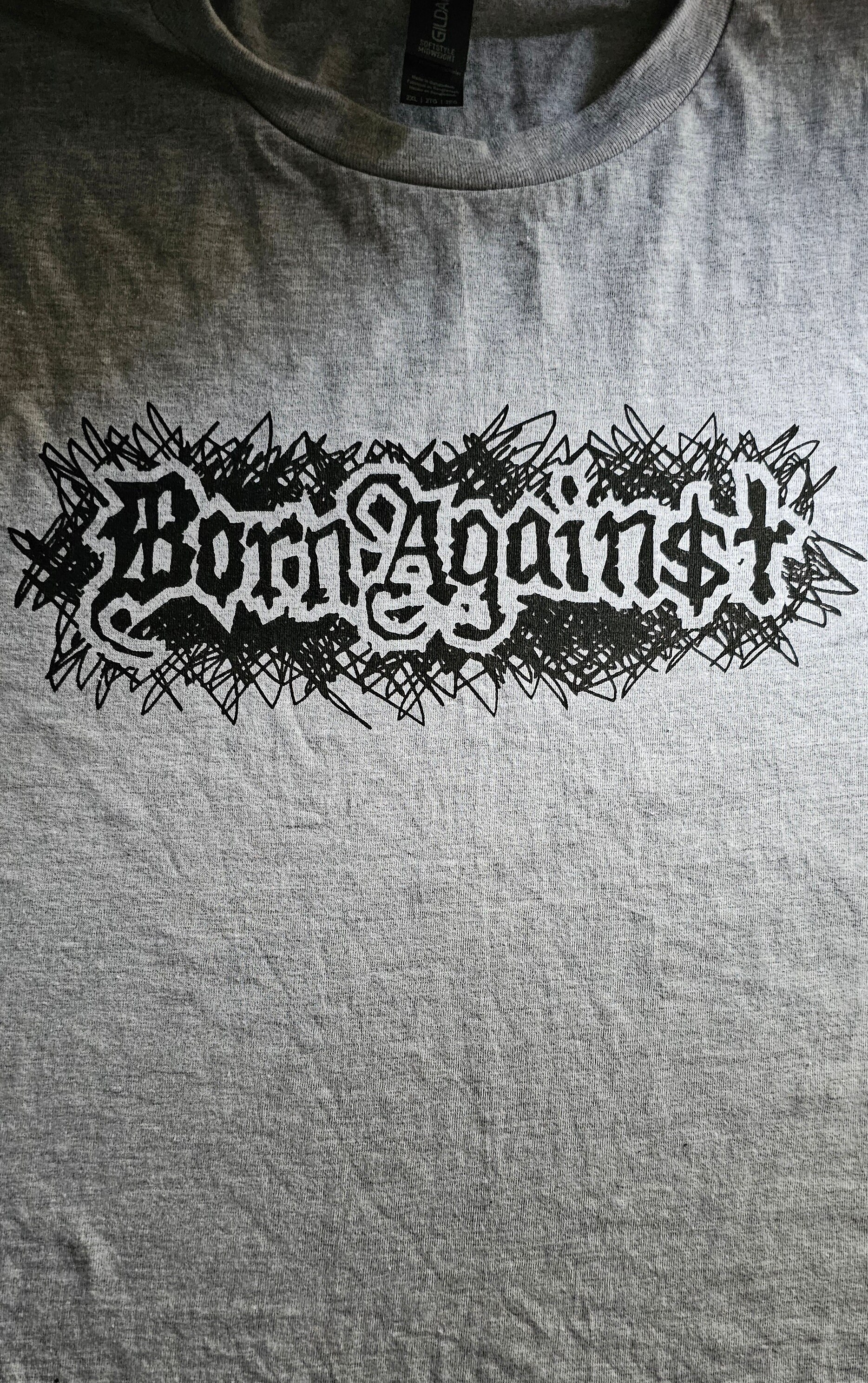 福袋・半額ポスター - クリーニング屋さん専用の通 (hardcore T-shirt AGAINST BORN Band) Etsy - ミュージシャン