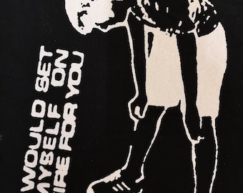 I Would Set Myself Of Fire For You t-shirt (hardcore punk emo band)