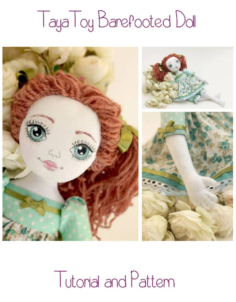 Doll Making Sewing Epattern & Tutorialbarefooted Cloth Doll Etsy