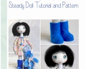 Cloth Doll Pattern & Tutorial - Steady Cloth Doll Tutorial and Sewing Pattern PDF ebook