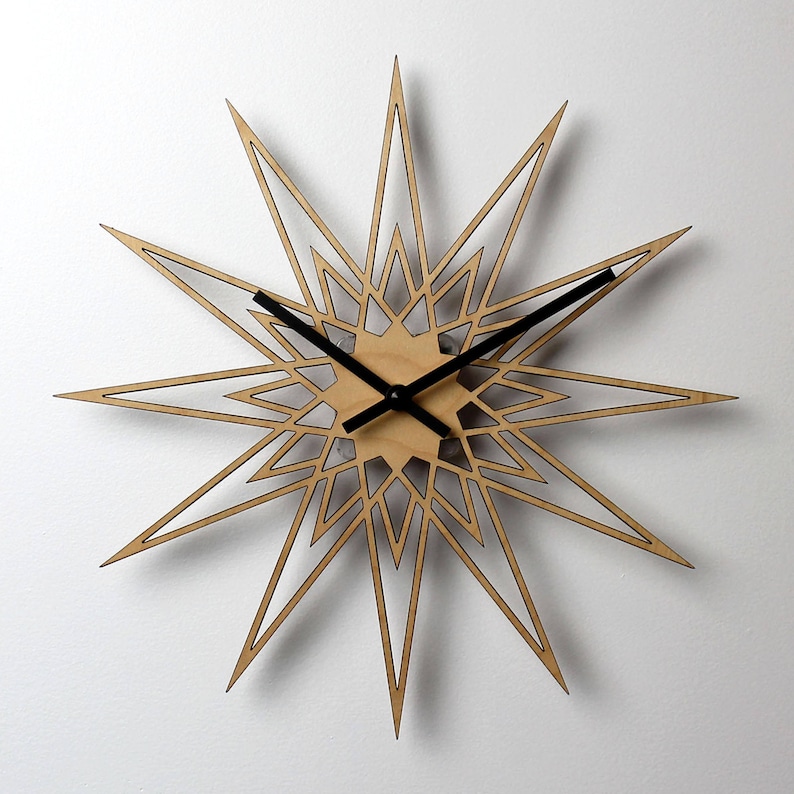 Sunburst Wall Clock Plans Download