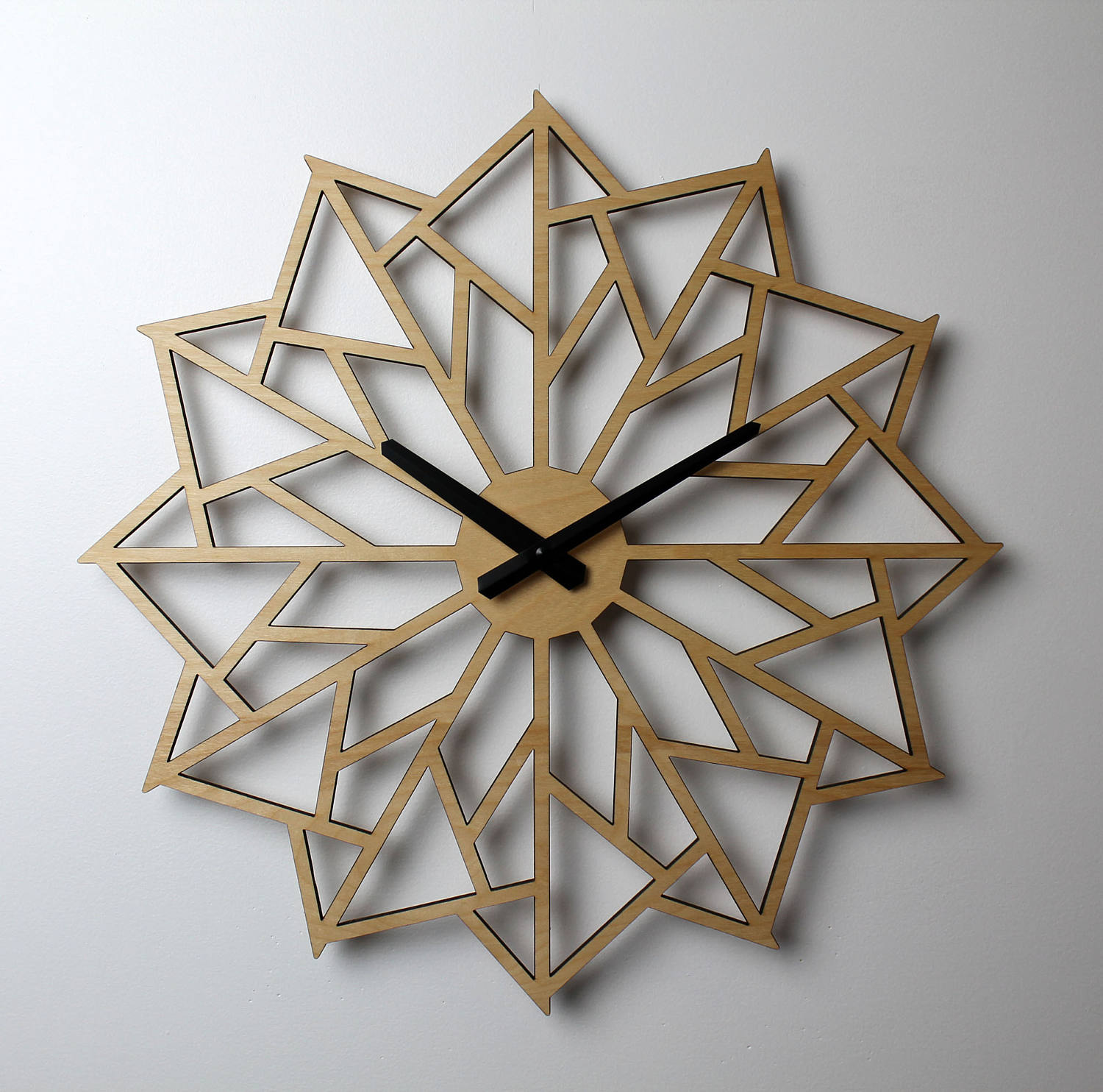 18 Pinwheel Clock Modern Wall Clock Large Clock Large Etsy