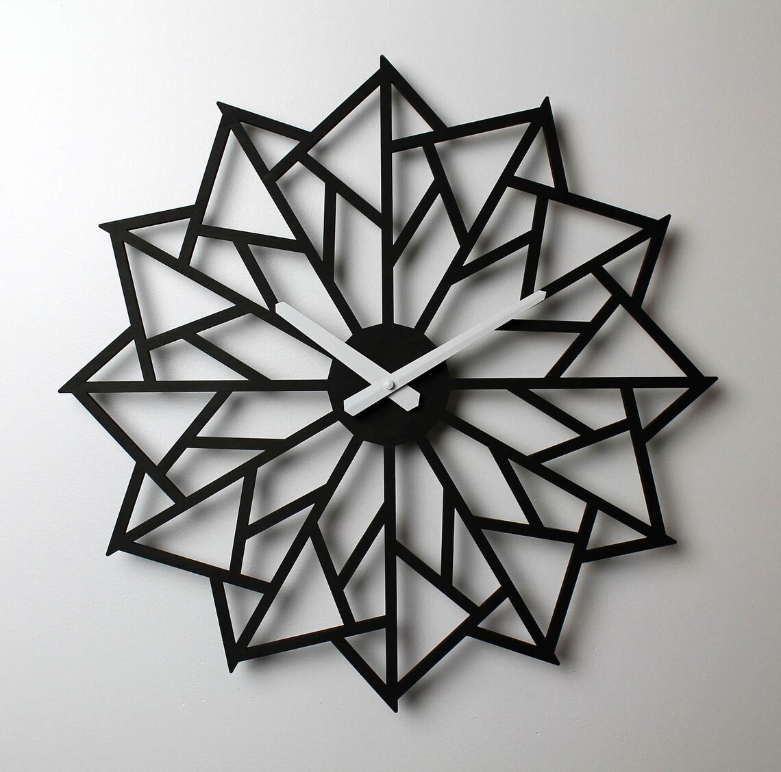 18 Pinwheel Clock Modern Wall Clock Large Clock Large Etsy