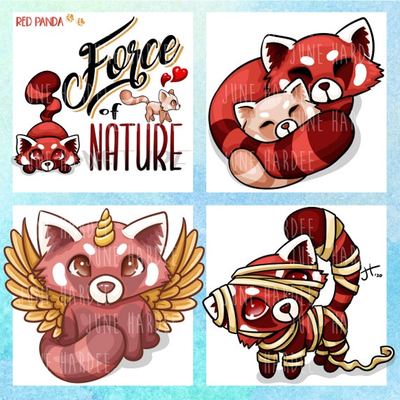 Kawaii Red Panda Etsy