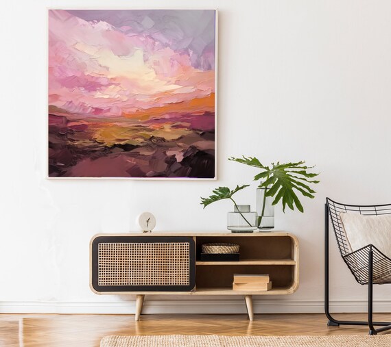 Muted Pink Diamond Mid-Century Modern Art Print Muted Pink Diamond Mid-Century Modern Art Print