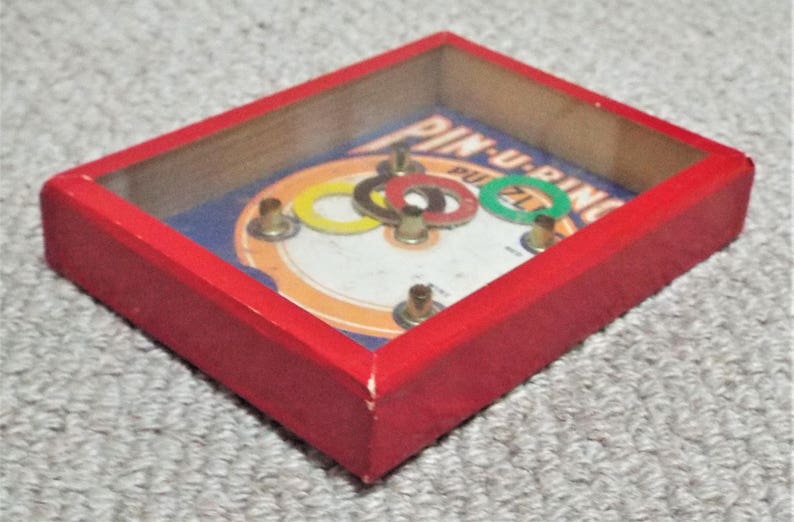 Pin-U-Ringit Vintage Dexterity Puzzle Game R. Journet image 2