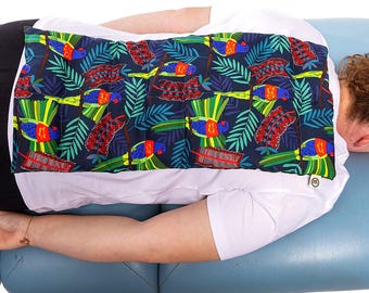 Mega Large Heat Pack for Full Back, Australian Lupin Wheat Free Microwave Heat Bag, Big Handmade Heat Pad for Muscle Pain Relief