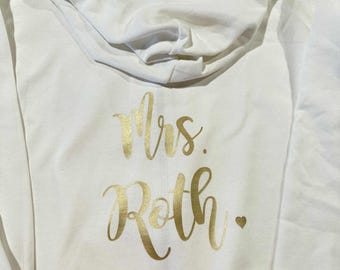 Personalized Future Mrs Sweatshirt, Bride Hoodie for Wedding Day, Bridal Shower Sweater, Winter Engagement Gift