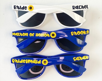 Personalized Sunglasses, Wedding Bridal Party Favors, Bachelorette Gifts, Destination Wedding Gifts, Cruise Mementos, Custom Glasses