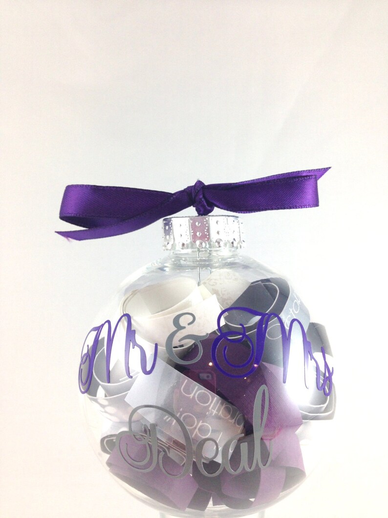 Personalized Wedding Invitation Christmas Tree Ornament Etsy