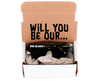 Will You Be Our Ring Bearer Proposal Box, Personalized Sunglasses, Ring Security Box, Ring Bearer Gift, Will You Be My Ring Bearer
