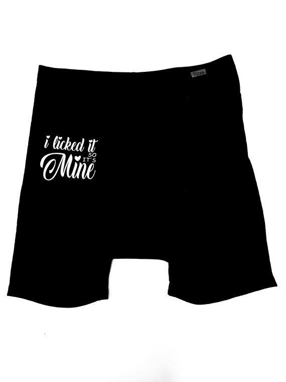 I Licked It so Its Mine Boxers, Funny Birthday Gift for Him, Boyfriend Gift,  Valentines Day Gift for Him, Stocking Stuffer Idea for Husband -  Canada