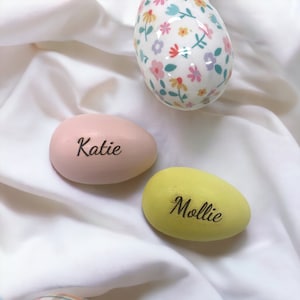 Personalized Wooden Easter Eggs, Engraved Easte Egg, Easter Basket Filler, Spring Keepsake Gifts for Him and Her