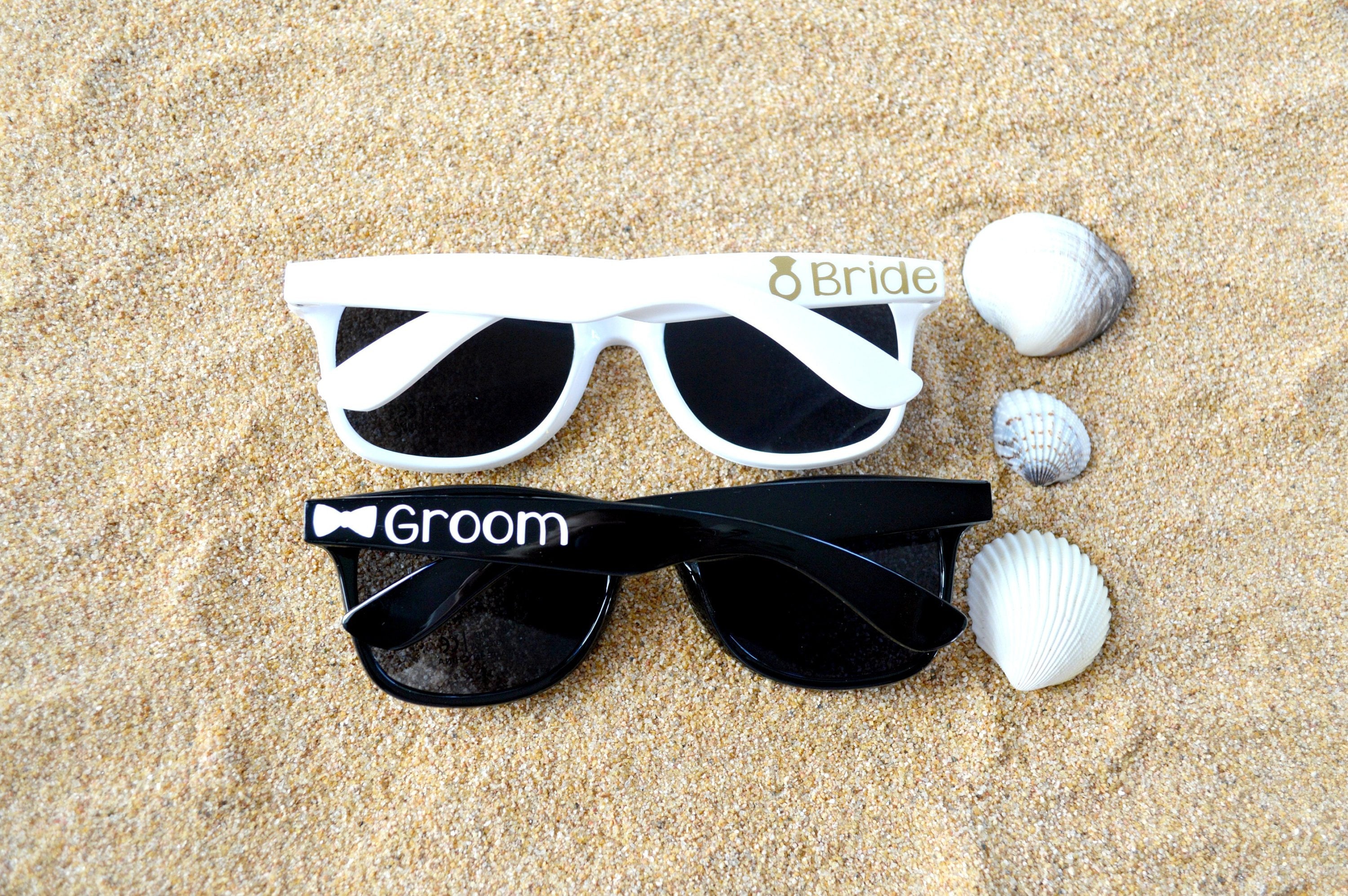 beach wedding sunglasses