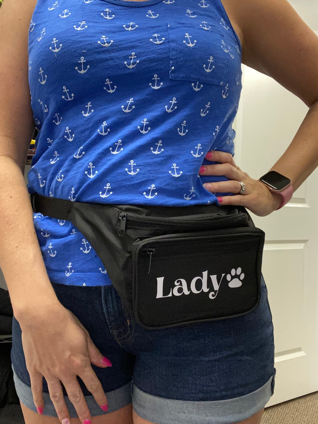 Personalized Fanny Pack, Dog Walking Essentials Holder, Personalized