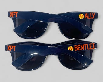 softball personalized sunglasses, End of Season Gift, toddler or youth glasses, summer party, sports party favor ideas, softball