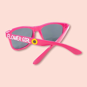 Flower Girl Personalized Sunglasses, Toddler or Youth Kid Glasses, Petal Patrol Proposal Gift Idea for Wedding Party