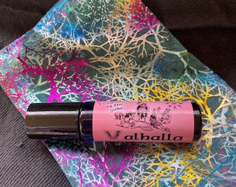 Perfume Oil Roll On, Alcohol Free, Unisex Gifts, Vegan Friendly, Witchy Gifts, Pagan tools, Body Oil, Cruelty Free, Pthlalate Free, Valhalla