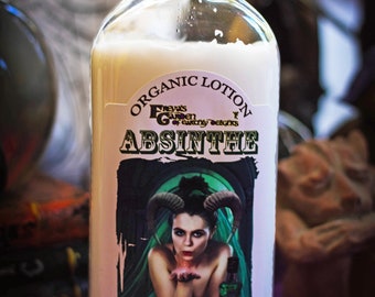 Absinthe Organic Lotion, Vegan Skincare, witchy gifts, Vegan Moisturizer, Gifts under 20,