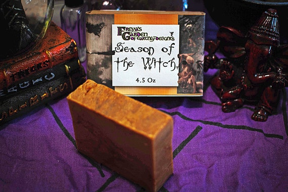 Season Of The Witch Pumpkin Soap Bar, Each lather conjures the essence of autumn magic—warm, earthy, and just a little wicked. Vegan.