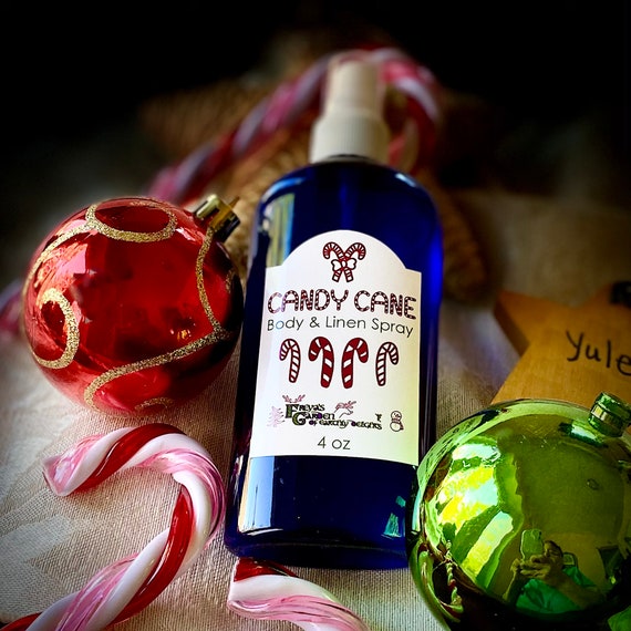 Candy Cane Room and Body Mist Spray, is a festive burst of sweet peppermint joy.