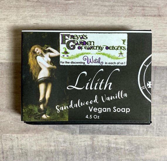 Lilith Soap Bar Invokes the untamed with Lilith. It seduces the senses with smoky richness of sandalwood and velvety sweetness of vanilla.