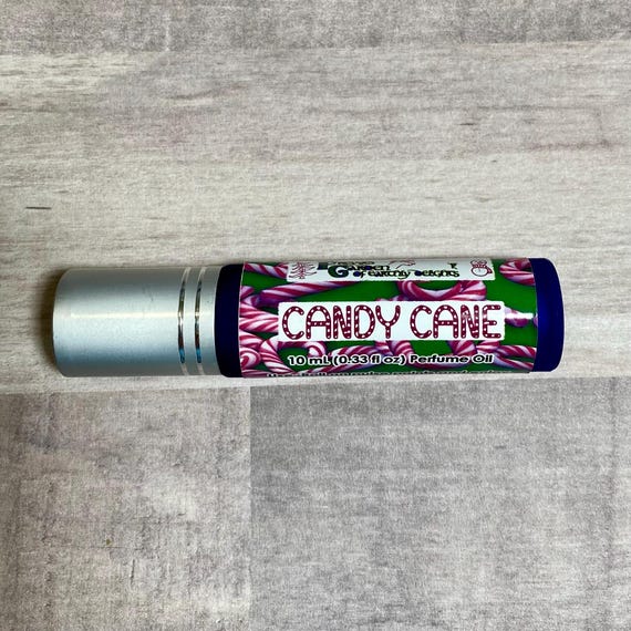 Candy Cane Peppermint Essential Oil Perfume Rollon This invigorating scent is cool, minty freshness with a touch of sweetness. Vegan 10ml