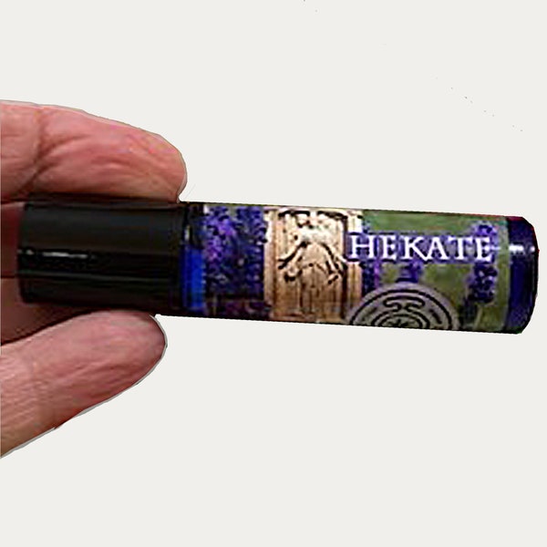 Lavender Perfume Roller Ball Rollon Glass Perfume Oil for Hekate, Triple Goddess Ritual Oil, Maiden Mother Crone Oil Lavender Essential Oil