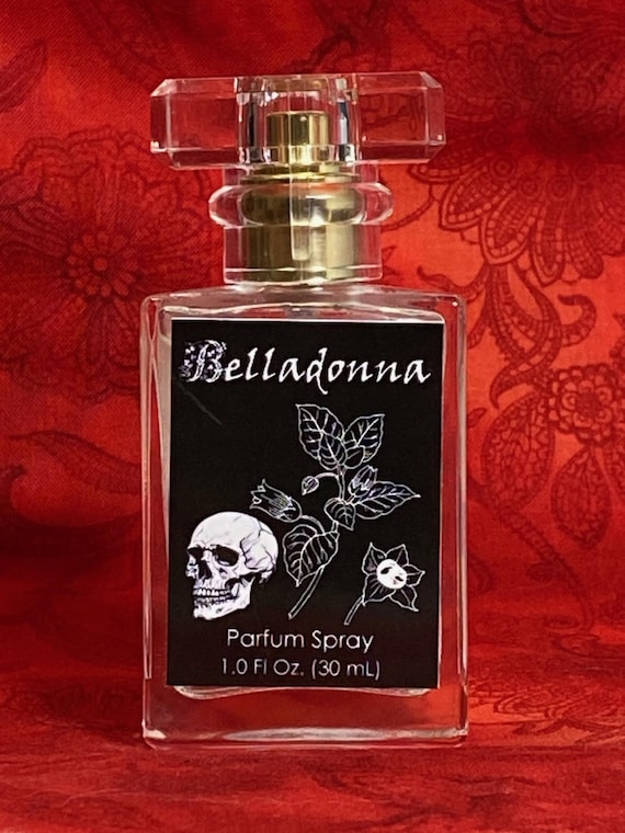 Belladonna Gothic Perfume Oil Spray, seductive, untamed, and laced with danger. 1oz (30ml) Glass Spray Bottle, Vegan