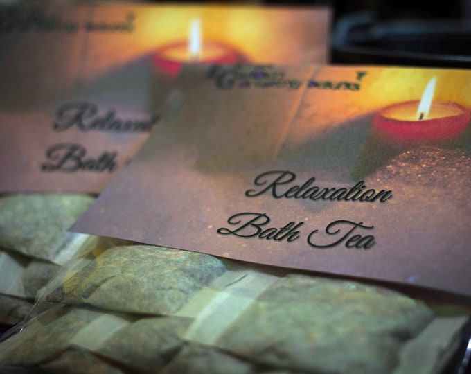 Herbal Bath Tea, Vegan Bath Tea Bags, Organic Herbal Tub Tea, Handmade