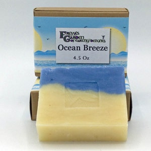 Vegan Shea Butter non-GMO Soap, Artisan, Handmade Ocean Breeze Scent