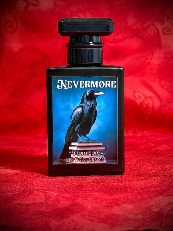 Nevermore Gothic Perfume Oil Spray. Nevermore is a scent of mystery, obsession, and the lingering beauty of things lost to time. 1oz (30ml)