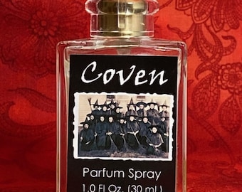 Coven Gothic Perfume Oil: Pumpkin Spice Dark Rum, Witch Elixir, Alcohol Free, Handmade (1oz 30ml)