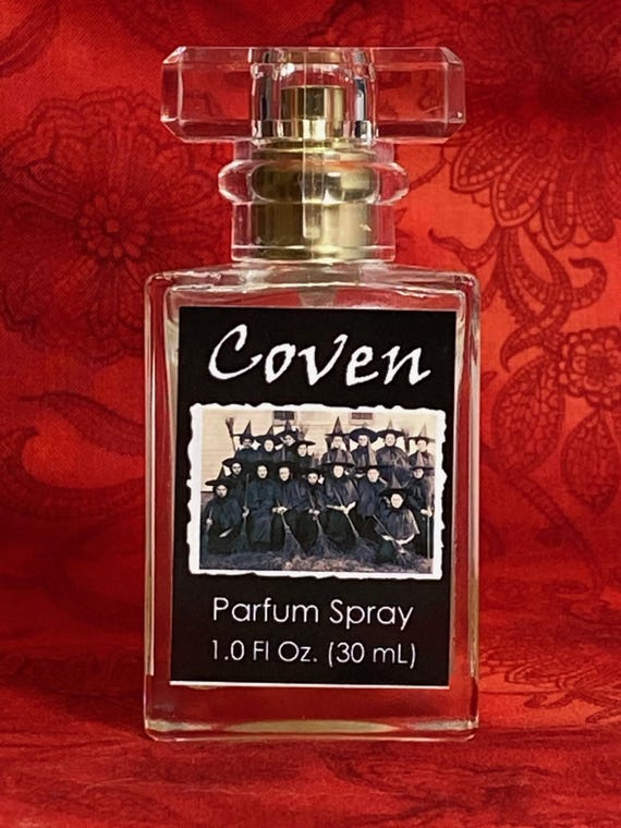 Coven Gothic Perfume Oil Spray, a spellbound elixir, rich with the essence of midnight rituals and whispered incantations. 1oz (30ml) Vegan