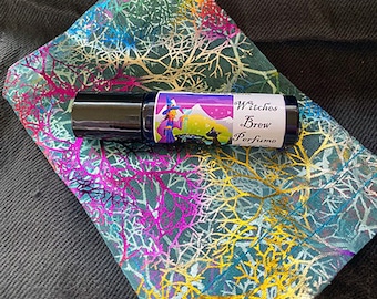 Witches Brew Perfume Oil Roll-on, Vegan Friendly Roller Ball, Witchy Gifts, Pagan tools, Body Oil, Cruelty Free, Phthalate Free, 10ml