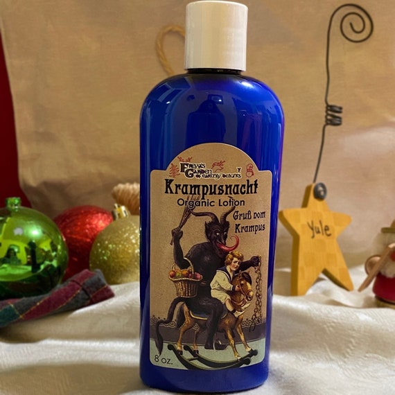Gingerbread Organic Vegan Body Lotion, Krampusnacht Gift, Gifts for Pagans, Witches, Yule, Winter Solstice, Gifts for Germans, Krampus Gifts