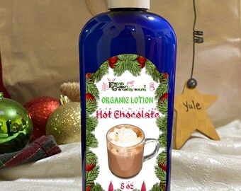 Hot Chocolate Organic Vegan Lotion, Palm Free Moisturizer, Cruelty Free Skin Care, Gifts for Her,