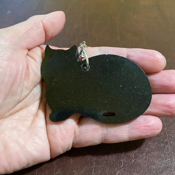 Cat Keychain, Resin Art Kitty Key Chain, Ready To Ship Gift, Crazy Cat Lady Gift, Witchy Keychain, Witchy Gifts, Cat Lover Gift, Kitty Cats
