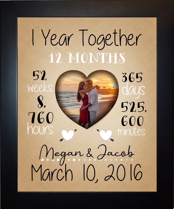 1 Year Anniversary Gift for Wife, 1st Wedding Anniversary Gift for