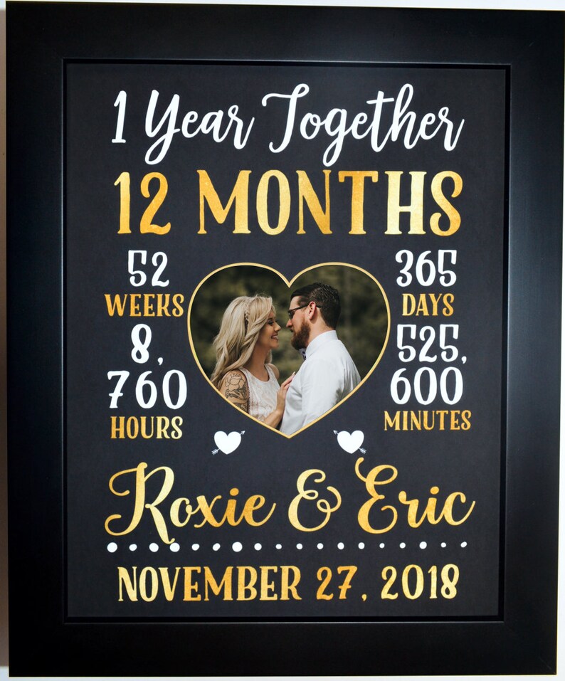 First anniversary gift together 1 year anniversary gift